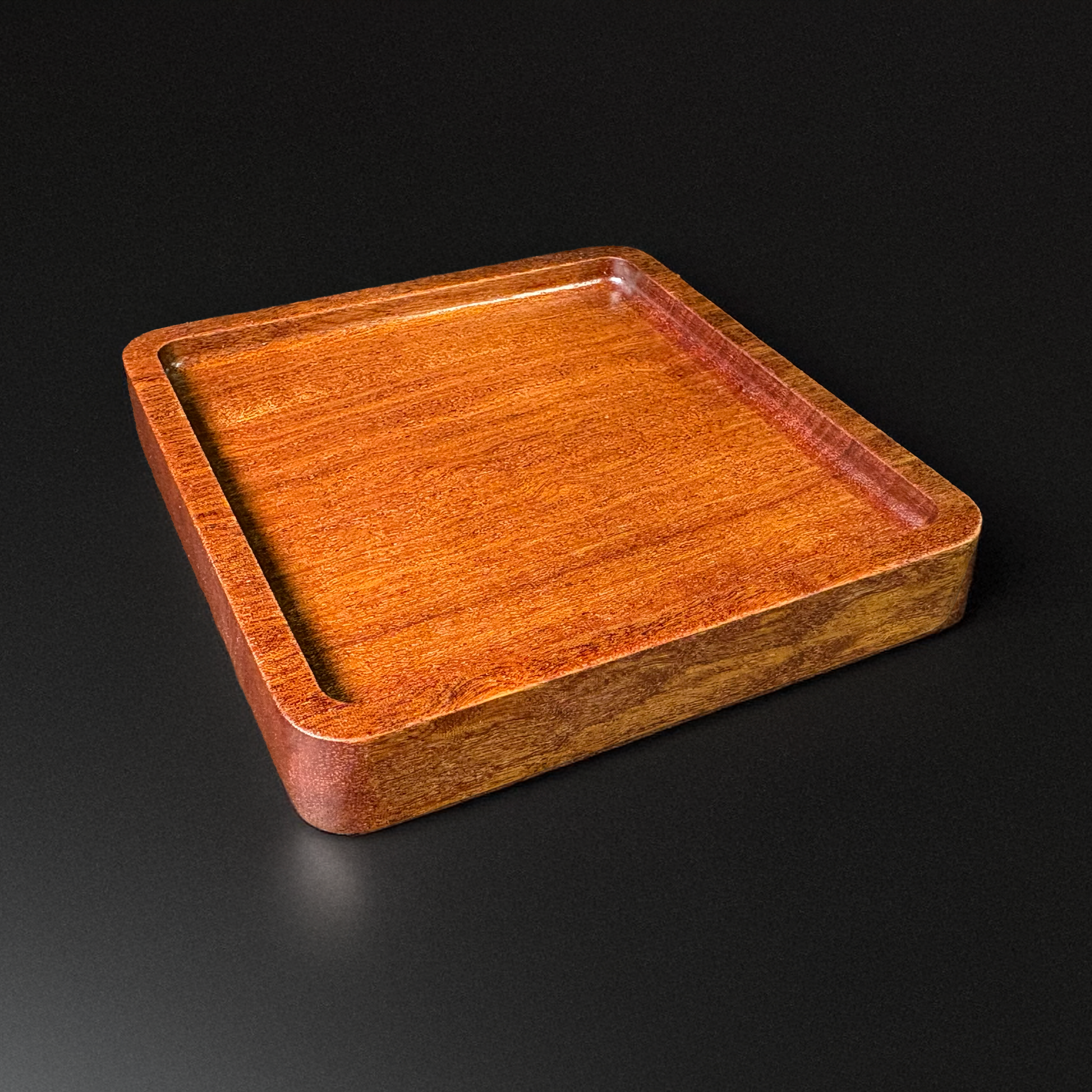 Handcrafted Sapele Catch-All Tray