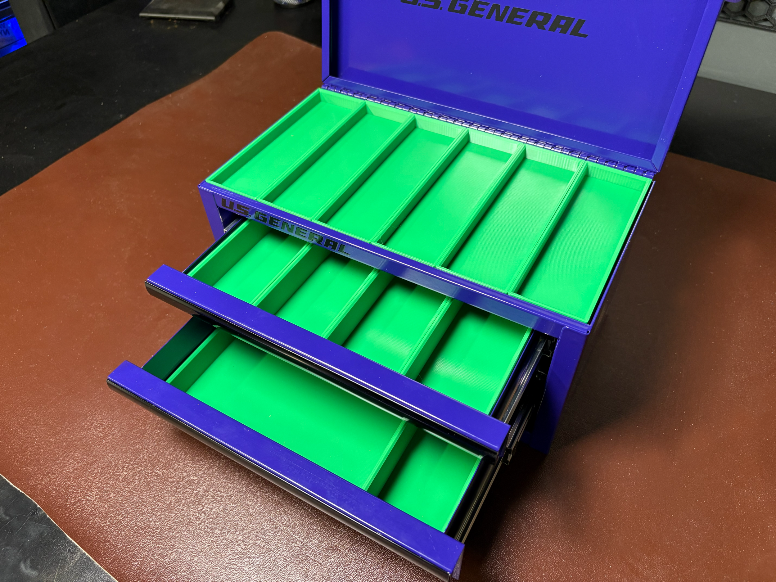 US General Mini Toolbox EDC Insert System Modular 3D Printed Knife & Gear Organizer