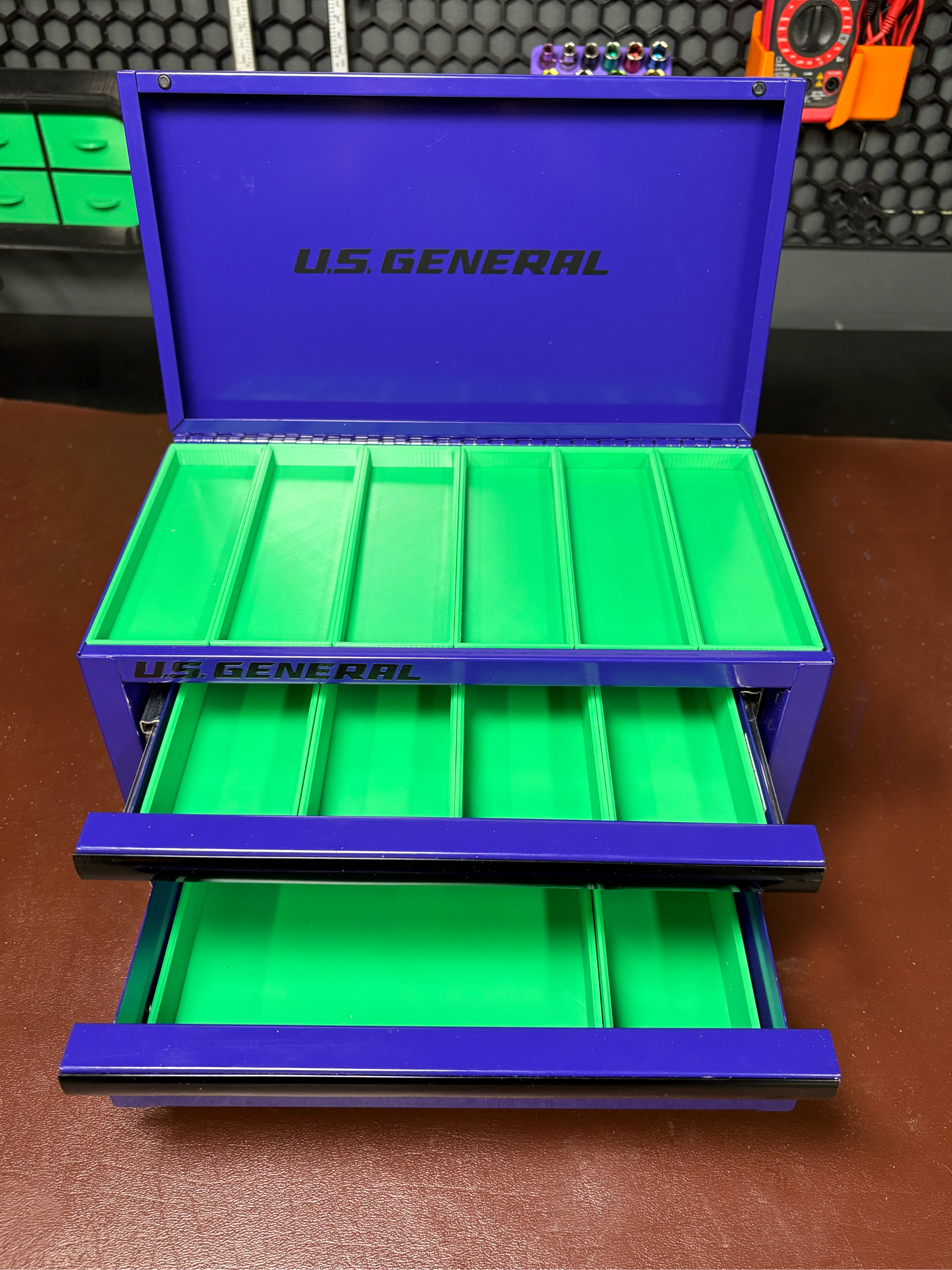 US General Mini Toolbox EDC Insert System Modular 3D Printed Knife & Gear Organizer